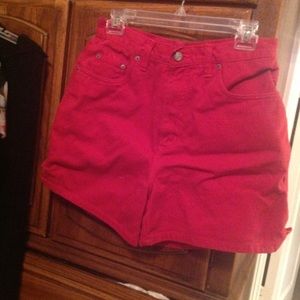 Generra Jeans sz. 10 High Rise Red Shorts